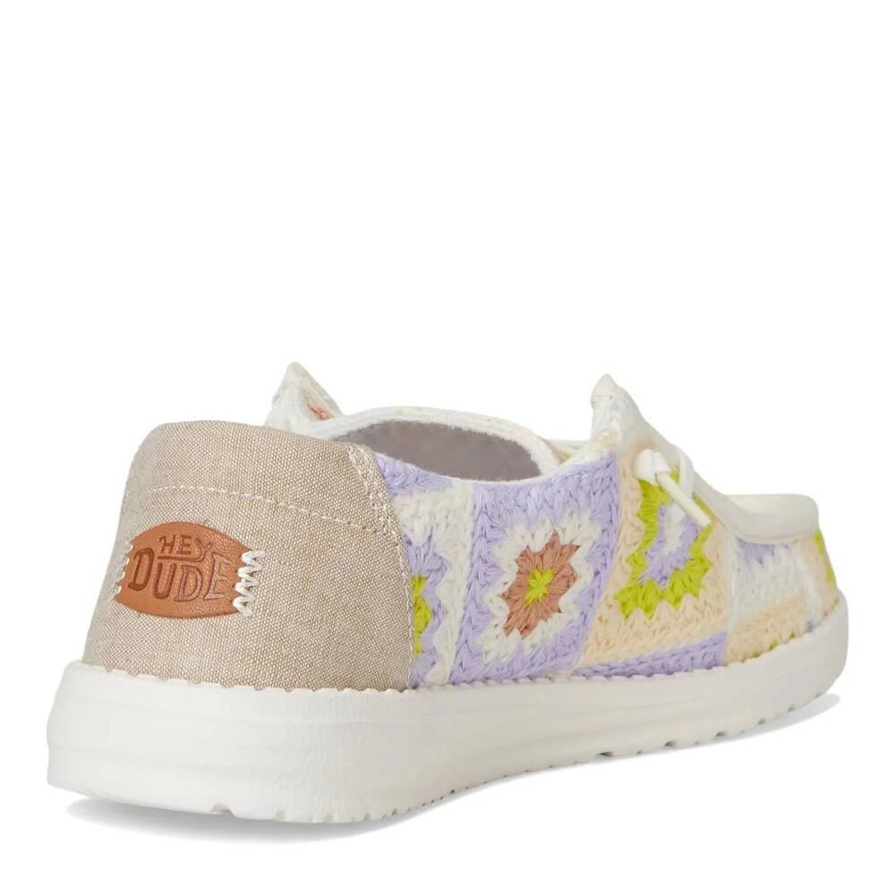 NEW HEY DUDE women's wendy cottage crochet slip-on shoes - Picture 4 of 7
